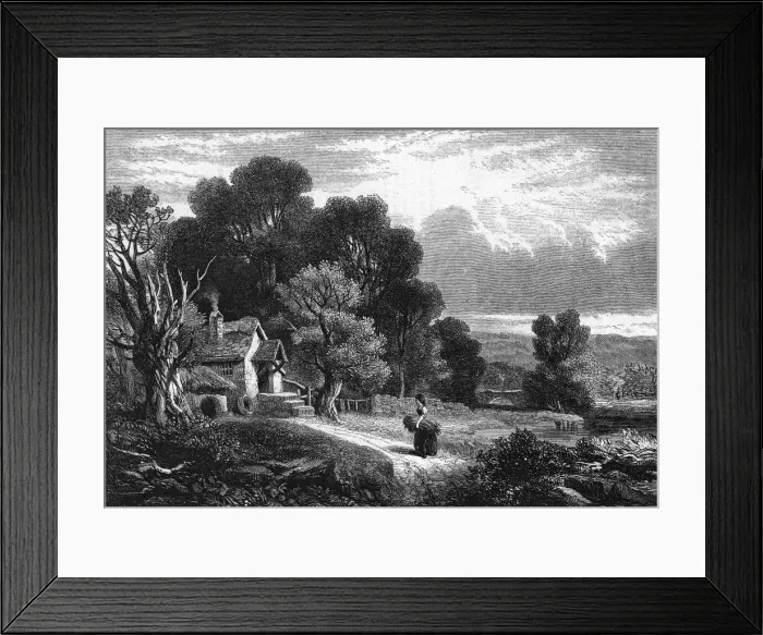 Framed Print : Social / Cottage Scene 19C Framed Print : Social / Cottage Scene 19C