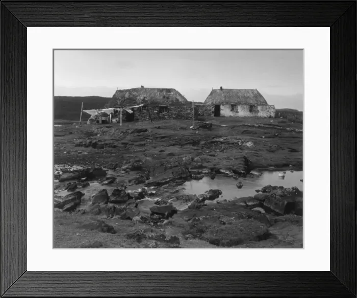 Framed Print : Crofters Cottages Framed Print : Crofters Cottages