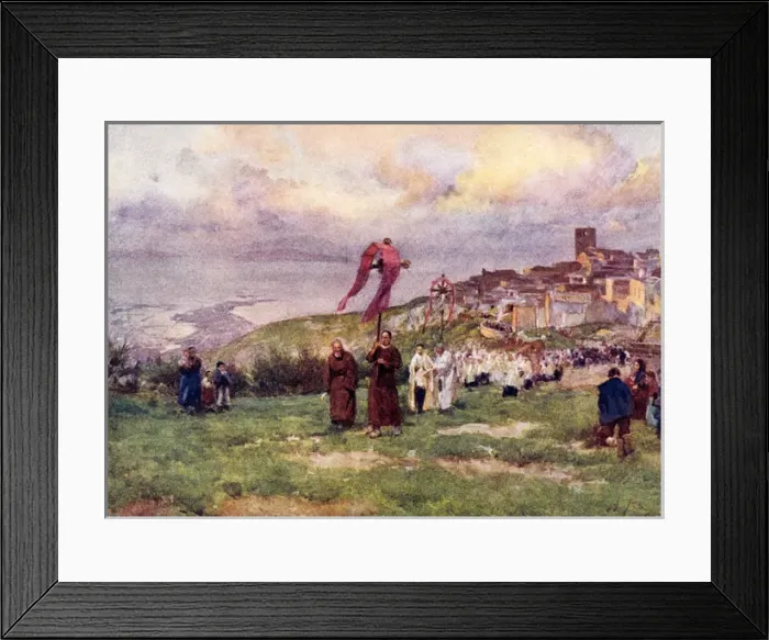 Framed Print : Procession in Sicily Framed Print : Procession in Sicily