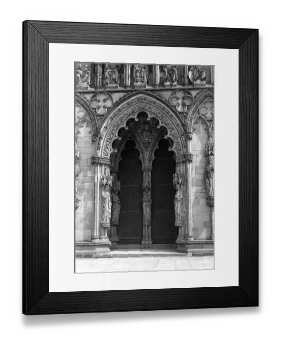 Framed Print : Lichfield West Door Framed Print : Lichfield West Door