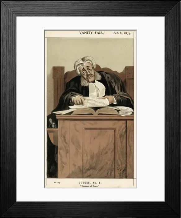 Framed Print : James Bacon / Judge Framed Print : James Bacon / Judge