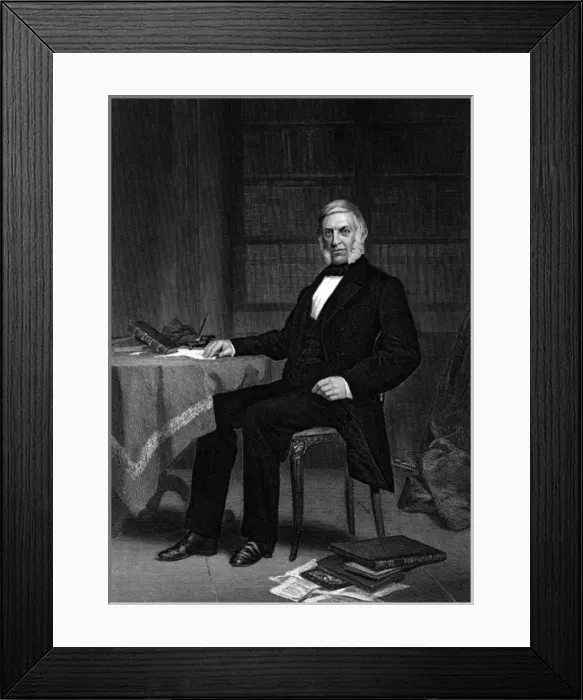 Framed Print : George Bancroft in later life Framed Print : George Bancroft in later life