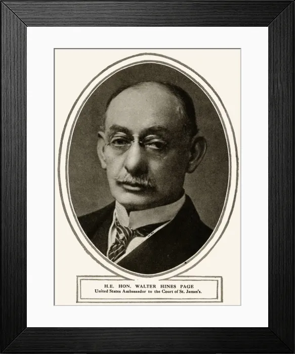 Framed Print : Dr Walter Hines Page Framed Print : Dr Walter Hines Page