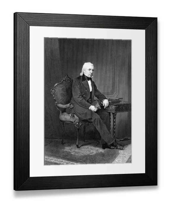 Framed Print : James Knox Polk, President of the United States Framed Print : James Knox Polk, President of the United States