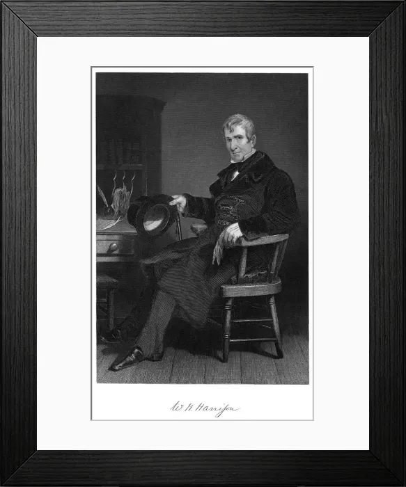 Framed Print : William Henry Harrison, President of the United States Framed Print : William Henry Harrison, President of the United States