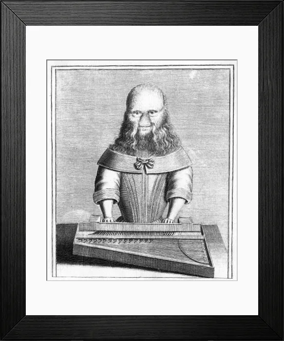Framed Print : Barbara Urslerin, bearded girl from Germany Framed Print : Barbara Urslerin, bearded girl from Germany