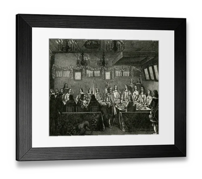 Framed Print : Restoration / Banquet 1660 Framed Print : Restoration / Banquet 1660