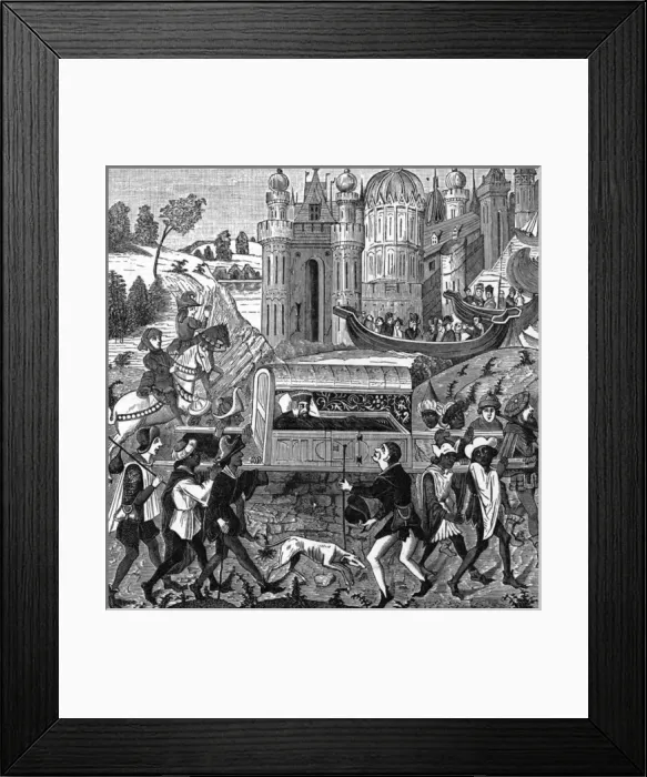 Framed Print : Robert Duc de Normandie Falls Ill During a Pilgrimage Framed Print : Robert Duc de Normandie Falls Ill During a Pilgrimage