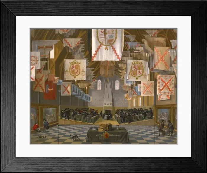 Framed Print : The Great Meeting in the Ridderzaal, The Hague Framed Print : The Great Meeting in the Ridderzaal, The Hague