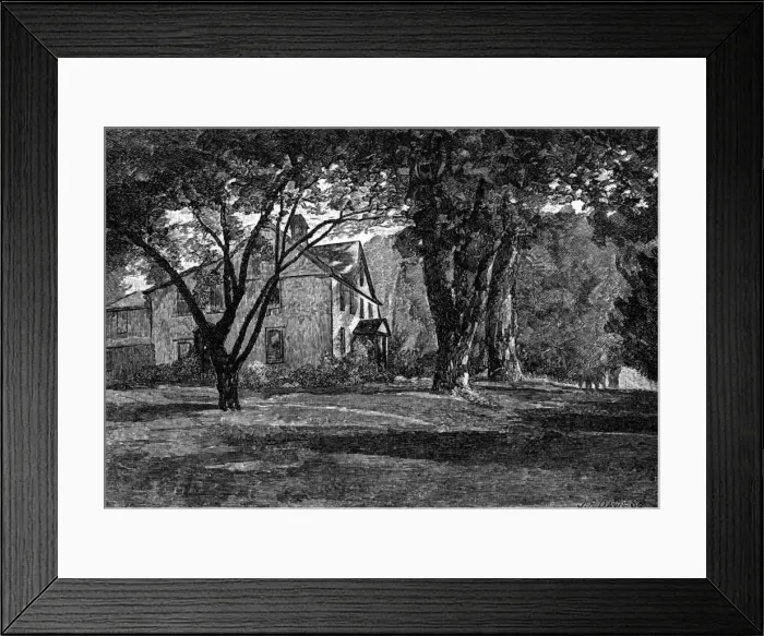 Framed Print : Alcott / Concord Mass Home Framed Print : Alcott / Concord Mass Home