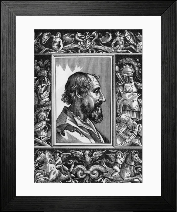 Framed Print : Lodovico Ariosto / Titian Framed Print : Lodovico Ariosto / Titian