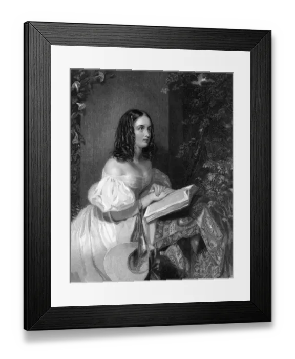 Framed Print : Victorian Girl Reading Framed Print : Victorian Girl Reading