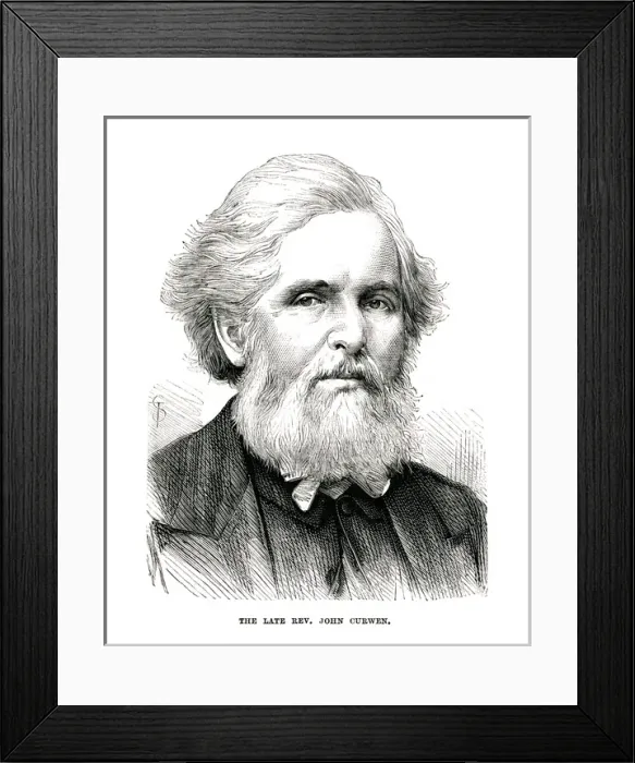 Framed Print : John Curwen - English music educator Framed Print : John Curwen - English music educator