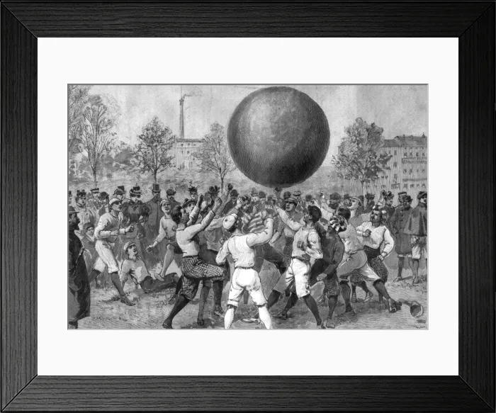 Framed Print : Volleyball with a balloon Framed Print : Volleyball with a balloon