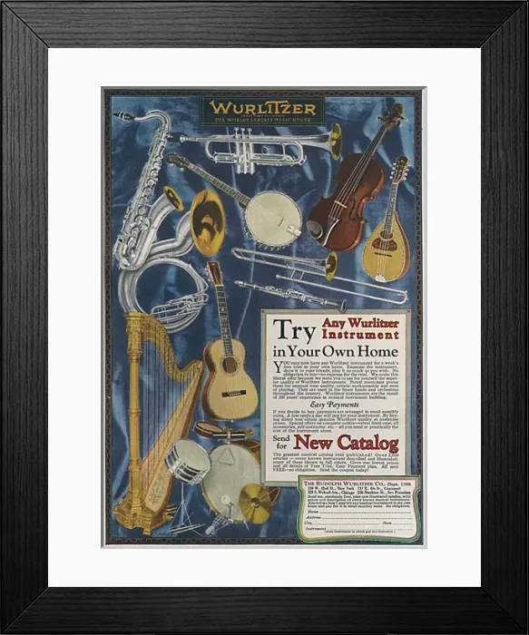 Framed Print : Wurlitzer Instruments Framed Print : Wurlitzer Instruments