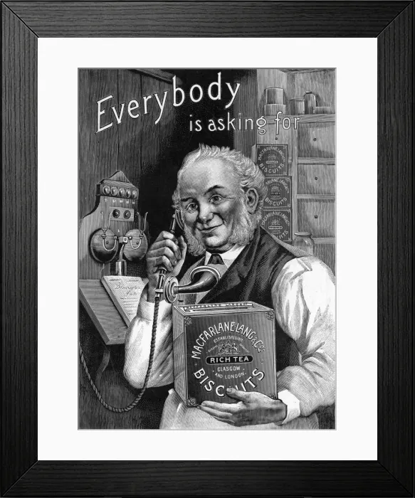 Framed Print : Advert / Biscuits Framed Print : Advert / Biscuits
