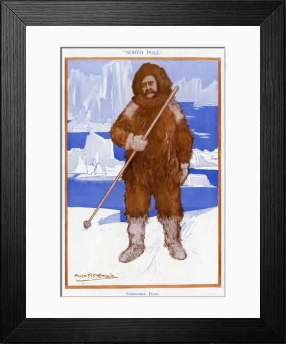 Framed Print : Robert Edwin Peary, American explorer Framed Print : Robert Edwin Peary, American explorer