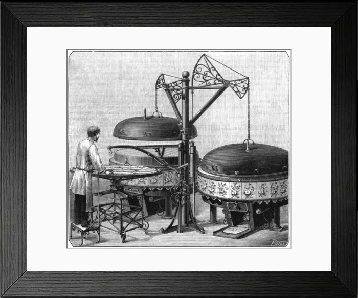 Framed Print : Elegant Bakery Furnaces Framed Print : Elegant Bakery Furnaces