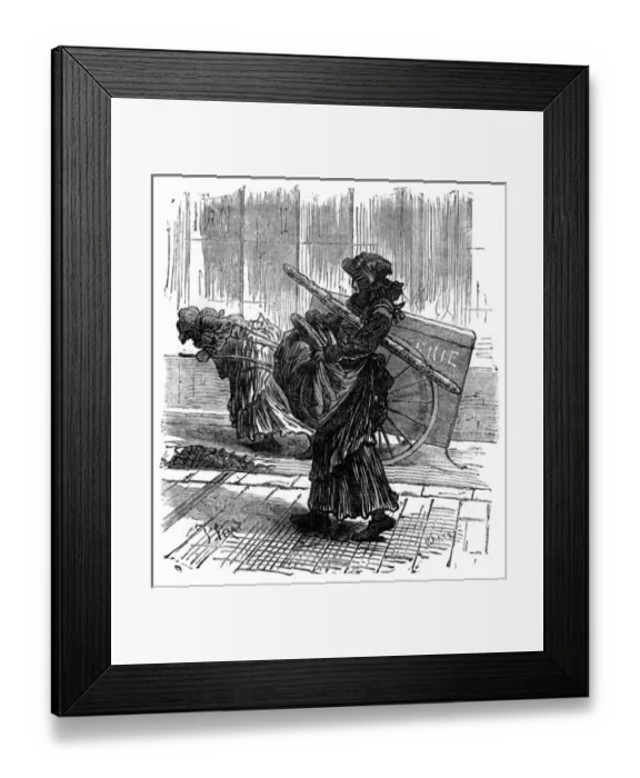 Framed Print : Parisian Bread Woman Framed Print : Parisian Bread Woman