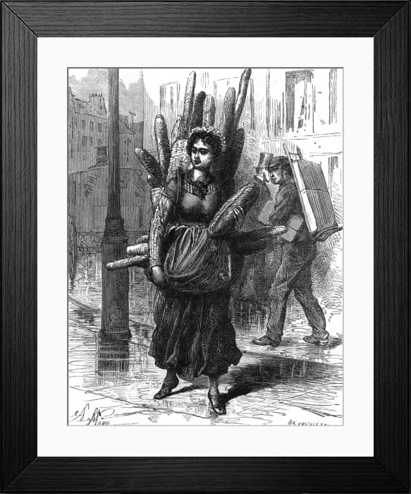 Framed Print : Parisian Jocko Seller Framed Print : Parisian Jocko Seller