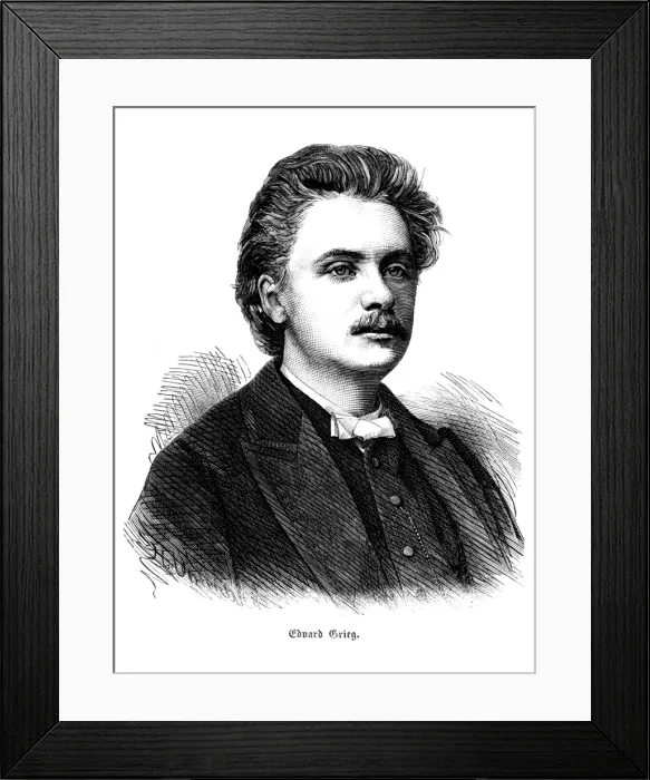 Framed Print : Edvard Hagerup Grieg
