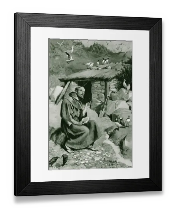 Framed Print : Saint Cuthbert / Farne Isl Framed Print : Saint Cuthbert / Farne Isl