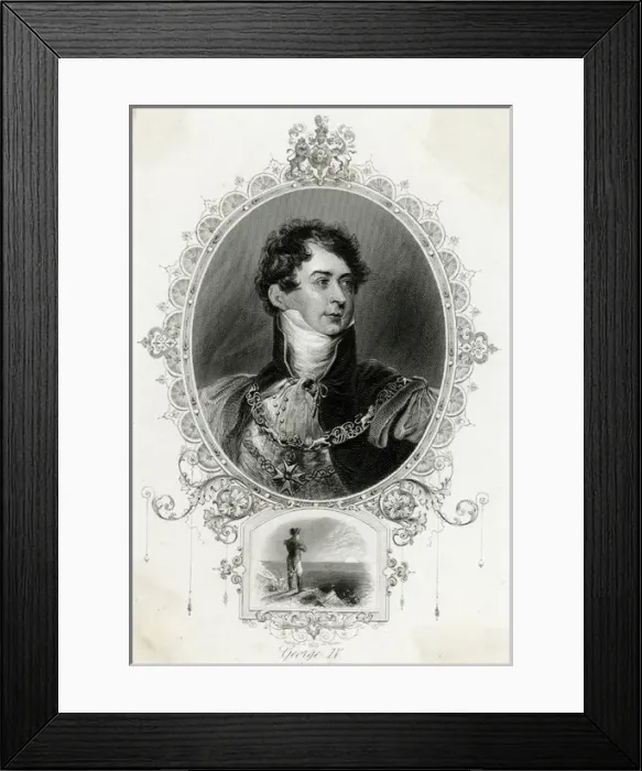 Framed Print : George Iv  /  Anon Eng