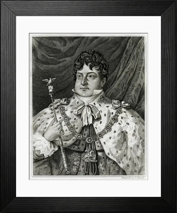 Framed Print : George Iv / Illman 1824 Framed Print : George Iv / Illman 1824