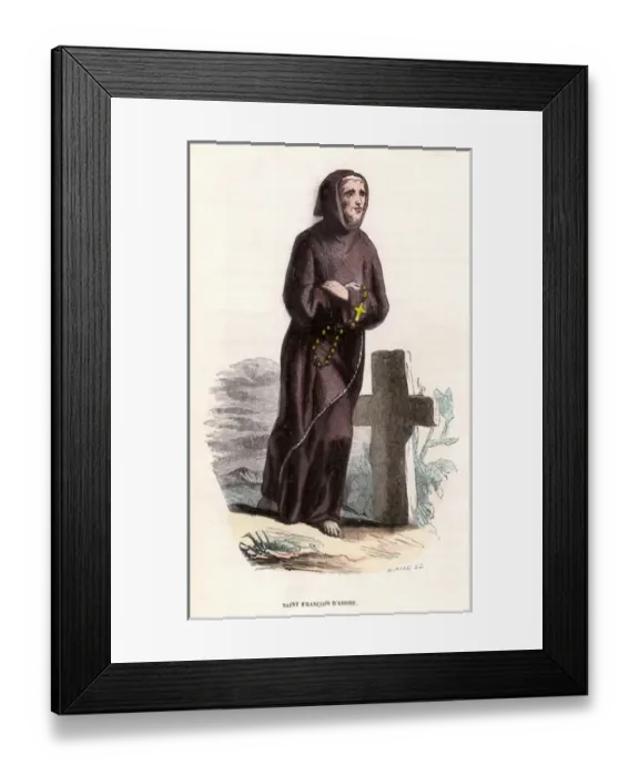 Framed Print : Francis Assisi / Tiron Framed Print : Francis Assisi / Tiron