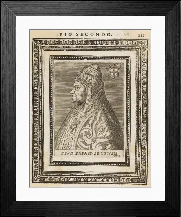 Framed Print : PIUS II, POPE (1405-1464 Framed Print : PIUS II, POPE (1405-1464