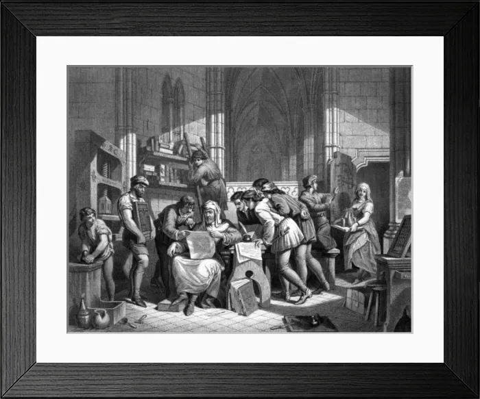 Framed Print : Caxton Reads 1st Proofs Framed Print : Caxton Reads 1st Proofs