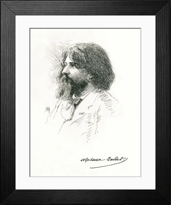 Framed Print : Alphonse Daudet / Jwa Framed Print : Alphonse Daudet / Jwa