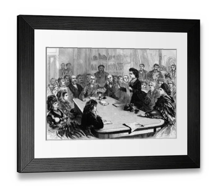 Framed Print : Womens Rights / Woodhull Framed Print : Womens Rights / Woodhull