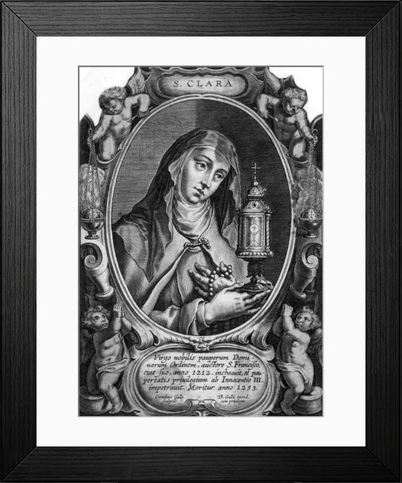 Framed Print : Saint Clare of Assisi Framed Print : Saint Clare of Assisi