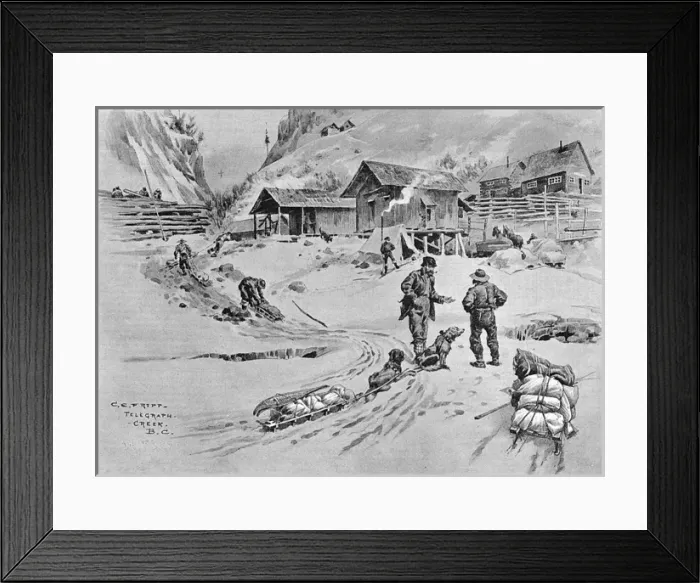 Framed Print : Klondike Gold Rush Framed Print : Klondike Gold Rush