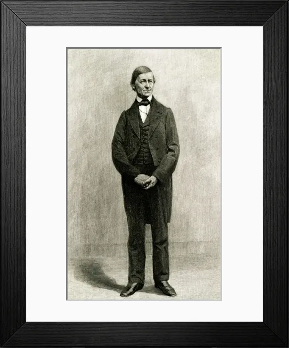 Framed Print : Rw Emerson / Johnson / Black Framed Print : Rw Emerson / Johnson / Black