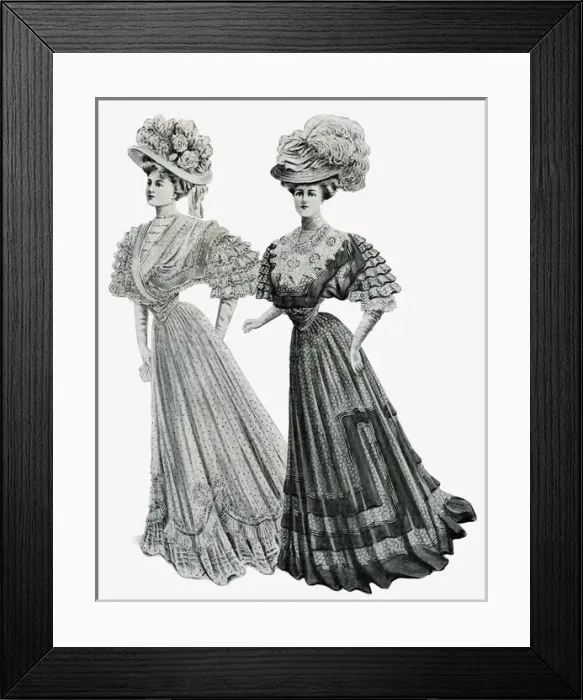 Framed Print : Summer frocks 1907 Framed Print : Summer frocks 1907