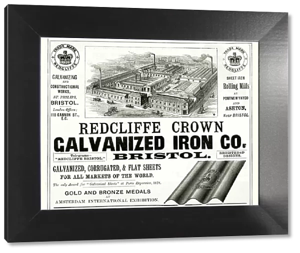 Advert for Redcliffe Crown Galvanized Iron 1888
