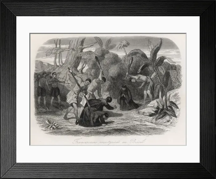 Framed Print : Brazilian Massacre 1500 Framed Print : Brazilian Massacre 1500
