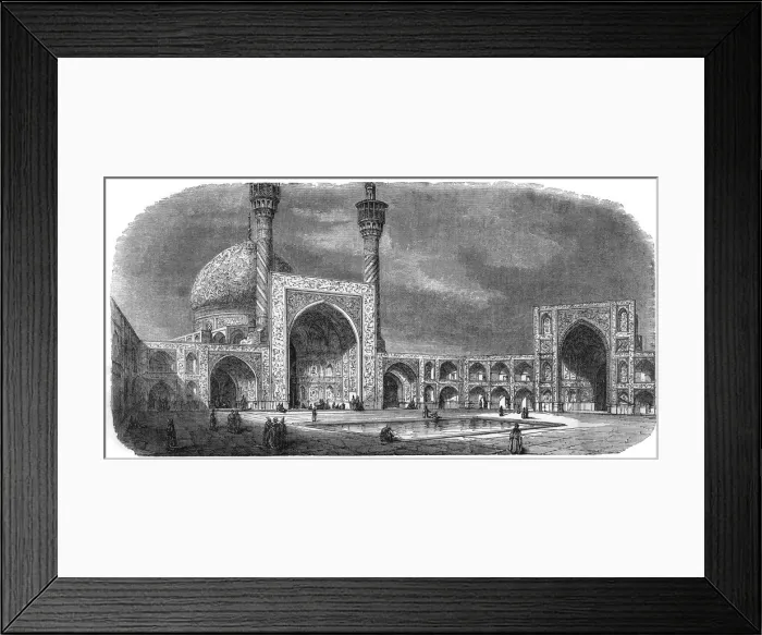 Framed Print : Iran / Esfahan / Mosque 1848 Framed Print : Iran / Esfahan / Mosque 1848