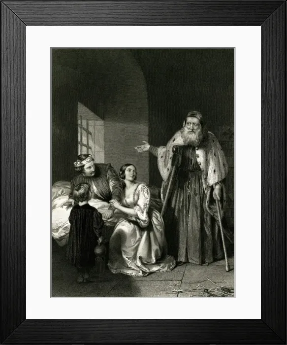 Framed Print : Foscari and his Son Framed Print : Foscari and his Son