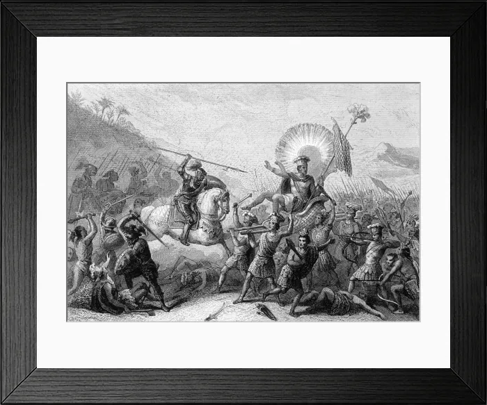 Framed Print : Spanish at Otumba 1520 Framed Print : Spanish at Otumba 1520