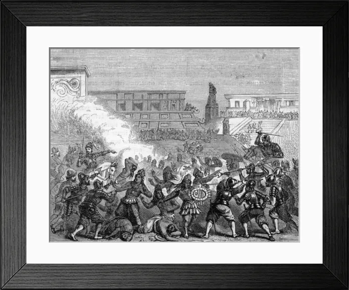 Framed Print : Spanish Destroy Cholula Framed Print : Spanish Destroy Cholula
