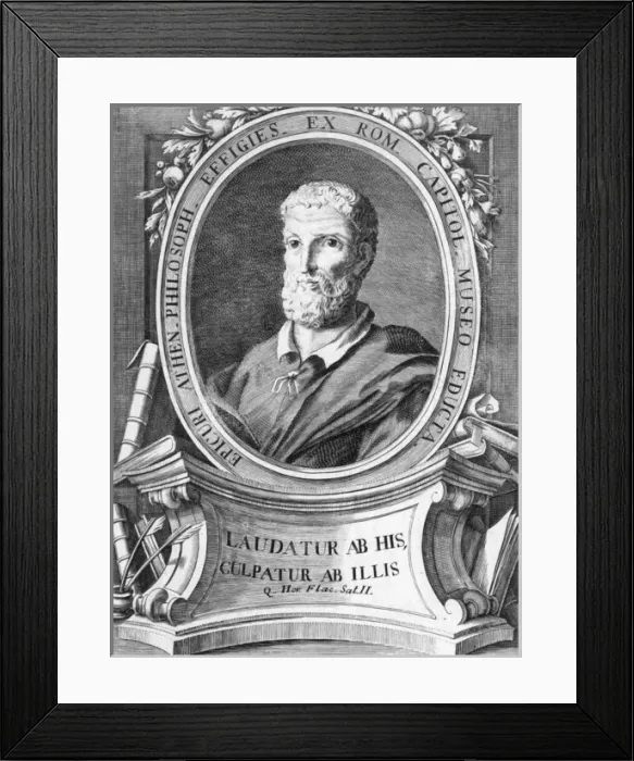 Framed Print : Epicurus / Perfetti Framed Print : Epicurus / Perfetti