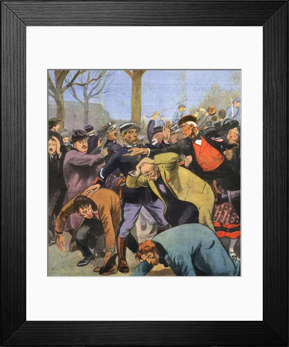 Framed Print : Communists Attacked Framed Print : Communists Attacked