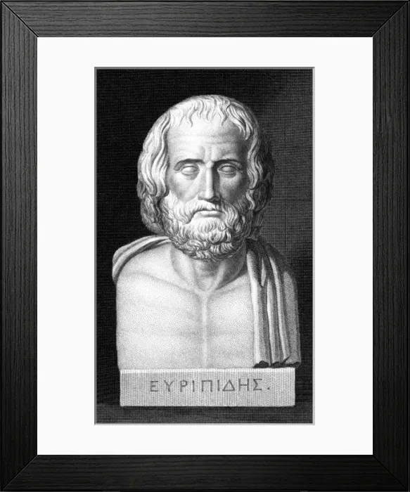 Framed Print : Euripides / Hinchliff Framed Print : Euripides / Hinchliff