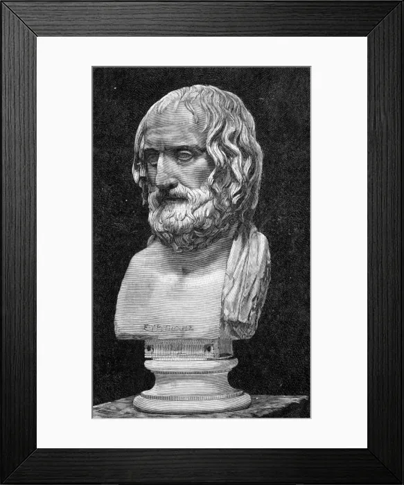 Framed Print : Euripides / Naples Bust Framed Print : Euripides / Naples Bust