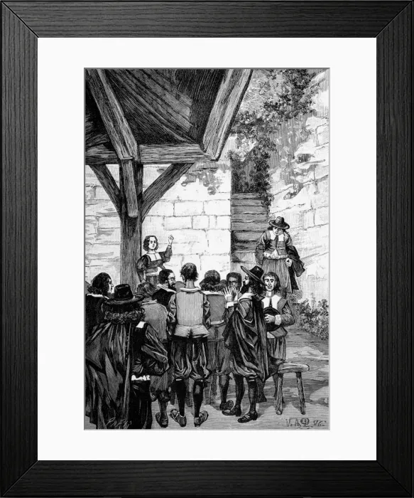 Framed Print : Camisard Preaching Framed Print : Camisard Preaching