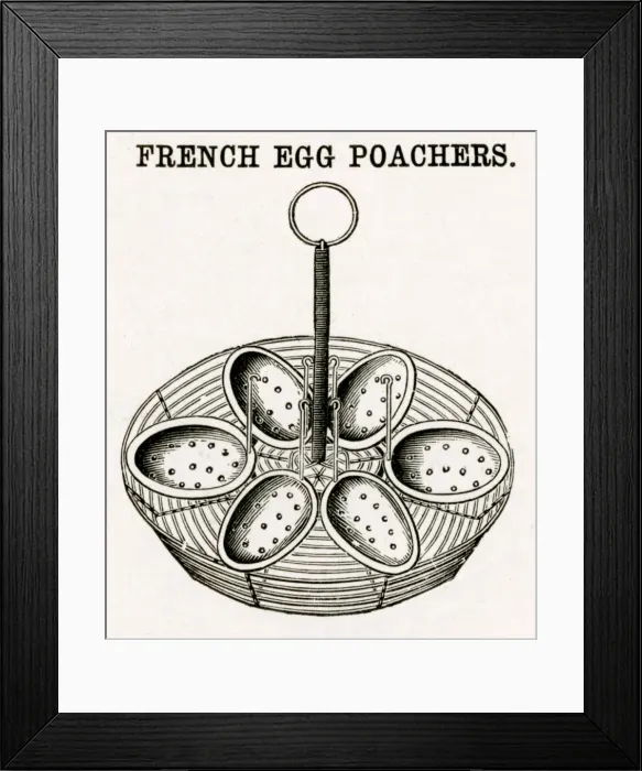 Framed Print : French egg poacher 1899 Framed Print : French egg poacher 1899