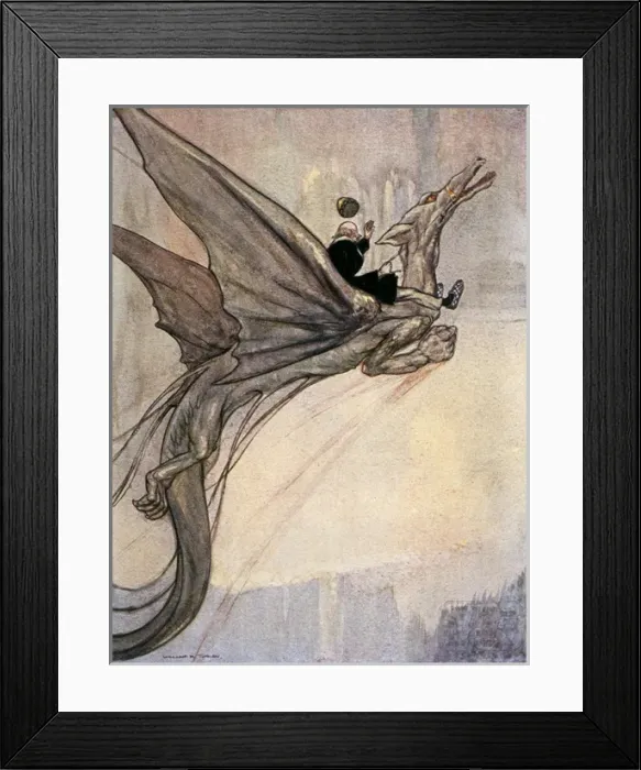 Framed Print : Flying a Dragon / Timlin Framed Print : Flying a Dragon / Timlin